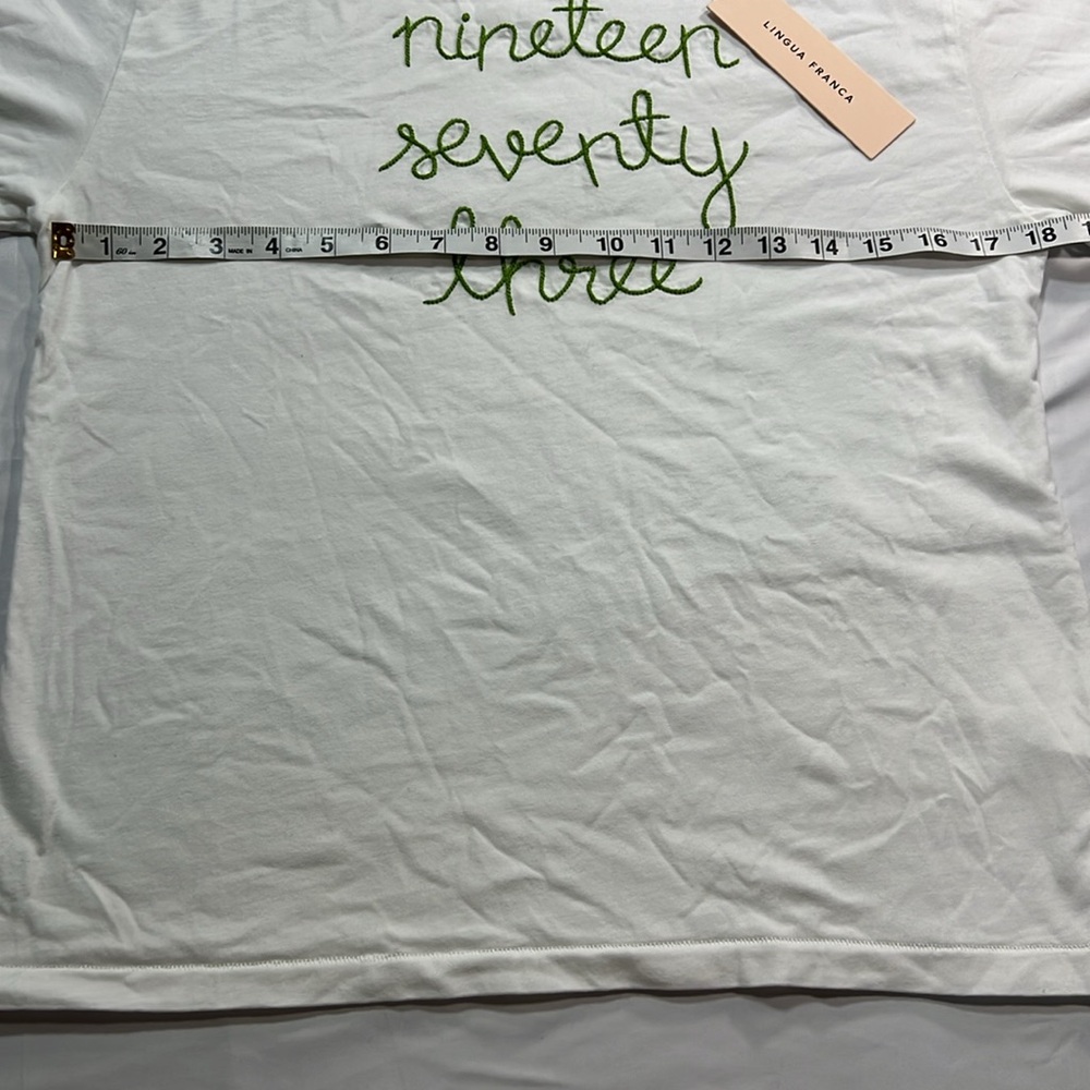 Lingua Franca tee size small NWT - Picture 4 of 7